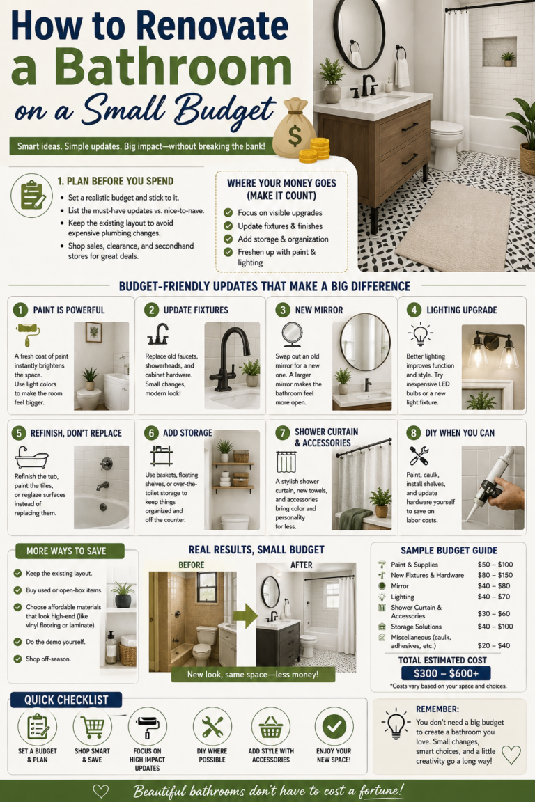 How to Renovate a Bathroom on a Small Budget