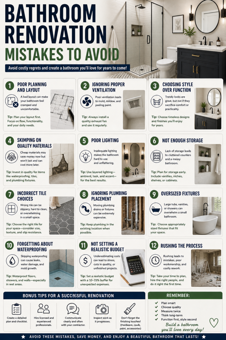 Bathroom Renovation Mistakes to Avoid