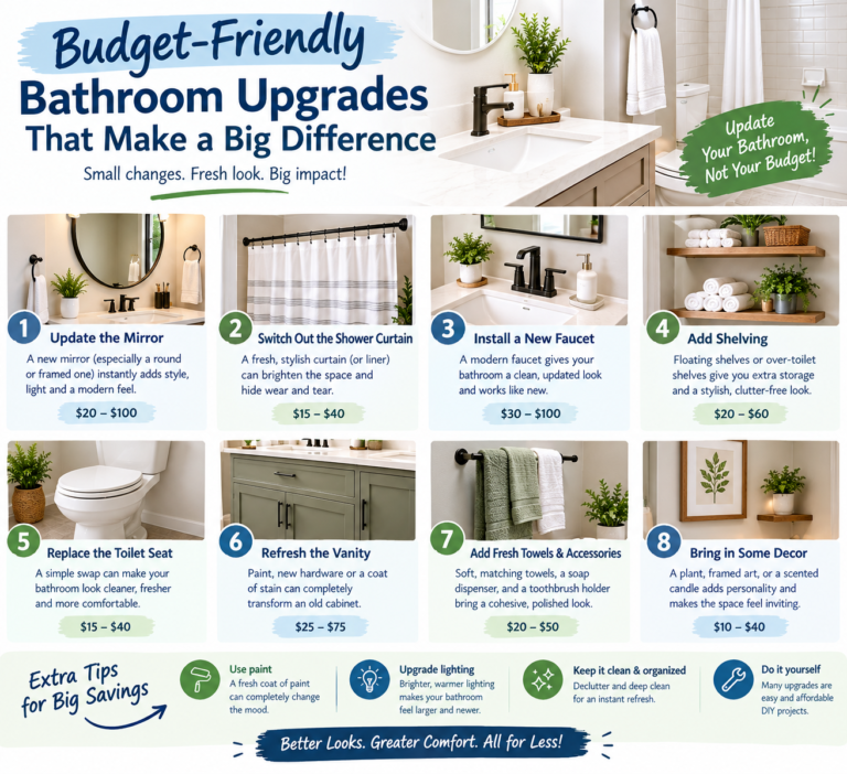Budget-Friendly Bathroom Upgrades That Make a Big Difference