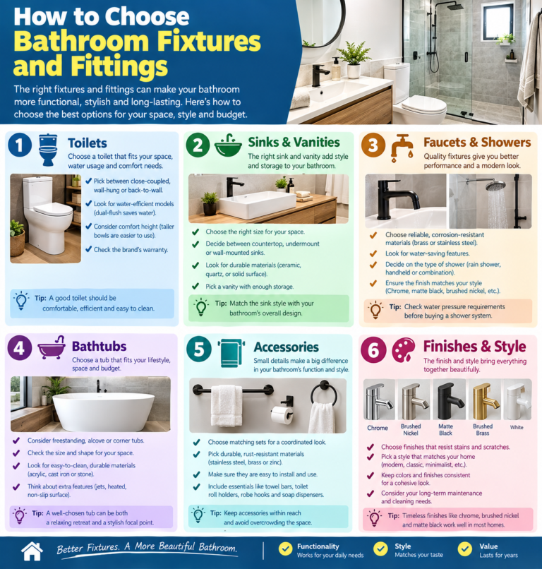 How to Choose Bathroom Fixtures and Fittings