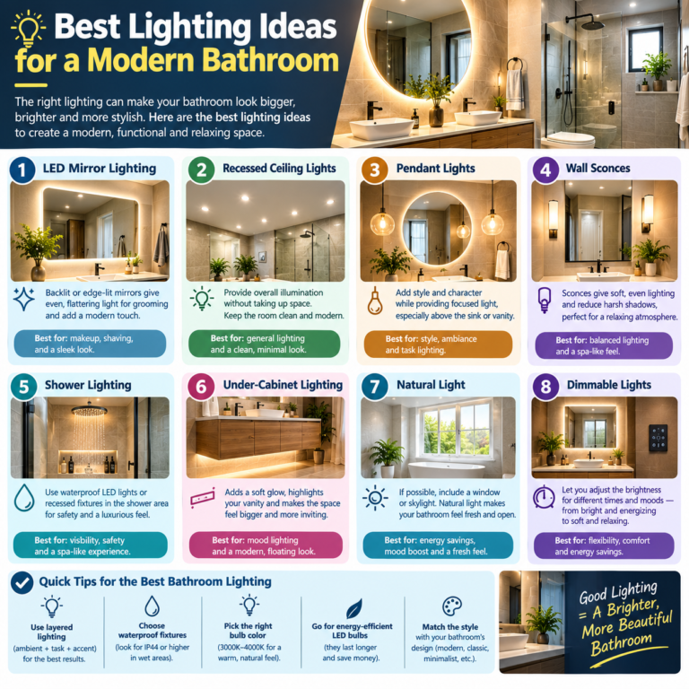 Best Lighting Ideas for a Modern Bathroom