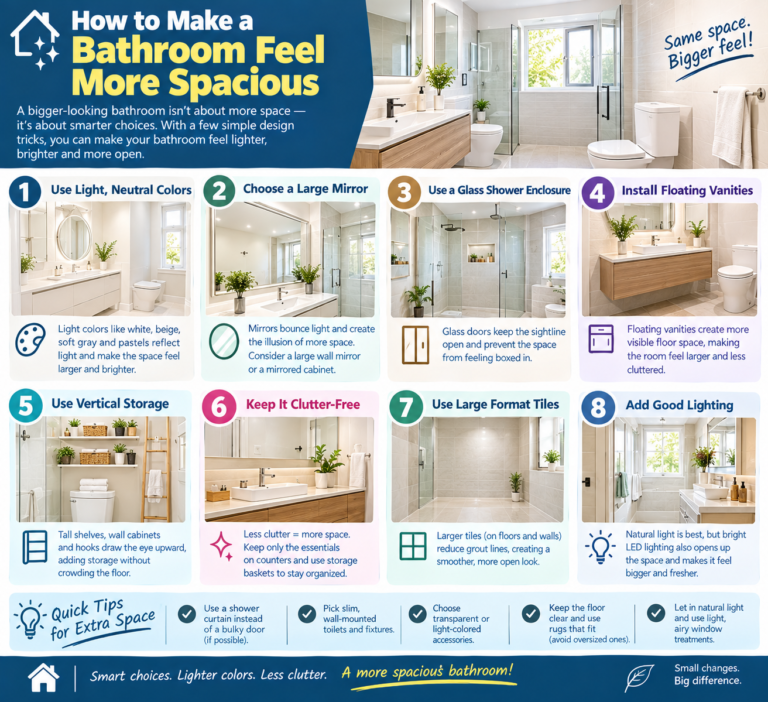 How to Make a Bathroom Feel More Spacious