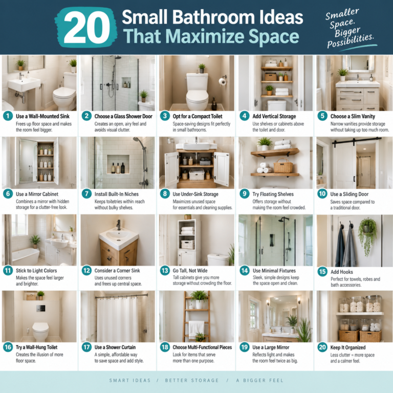 20 Small Bathroom Ideas That Maximize Space
