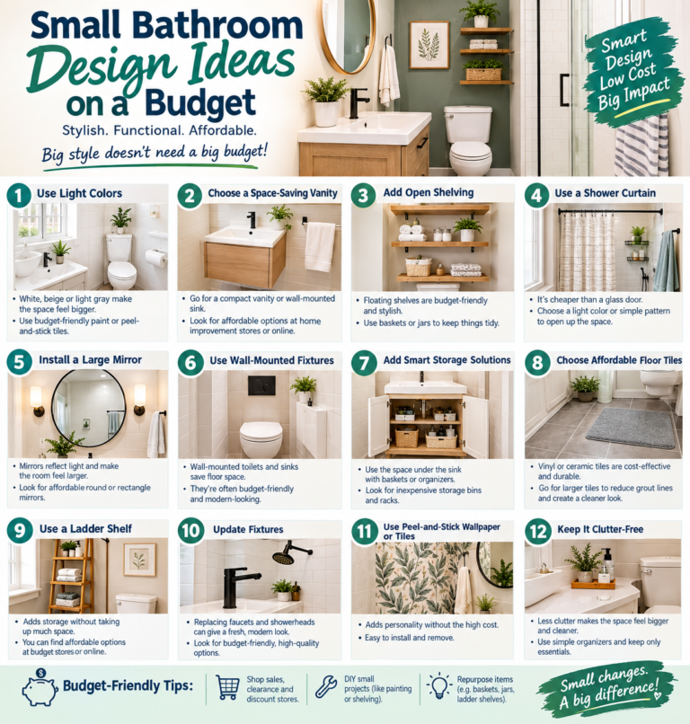 Small Bathroom Design Ideas on a Budget
