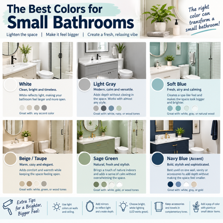 Best Colors for Small Bathrooms
