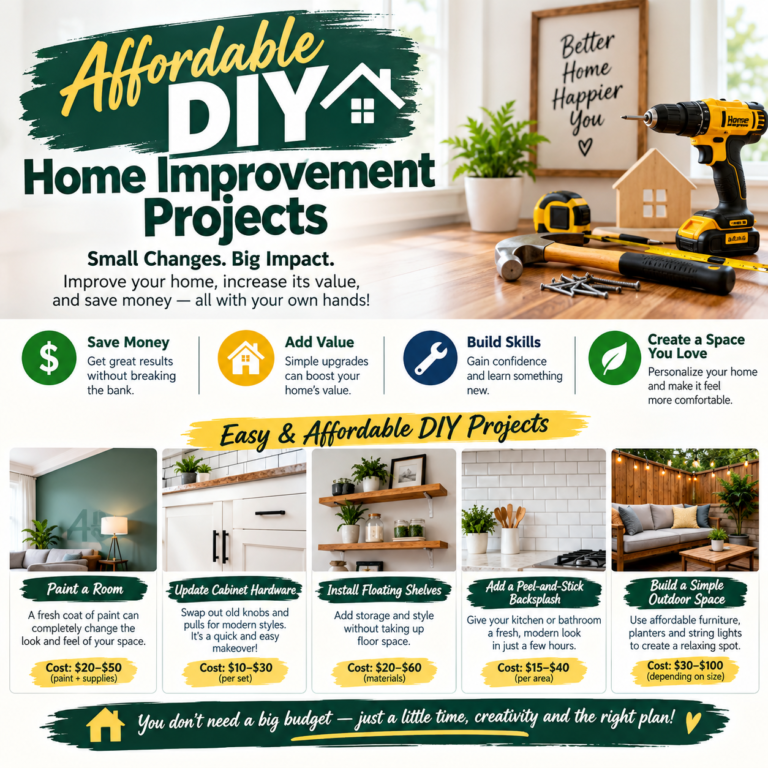 Affordable DIY Home Improvement Projects