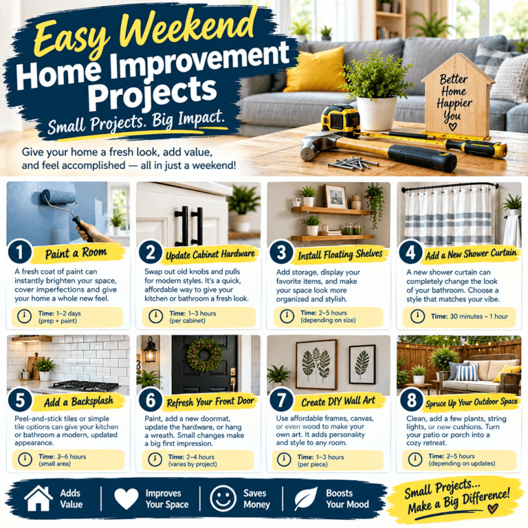 Easy Weekend Home Improvement Projects