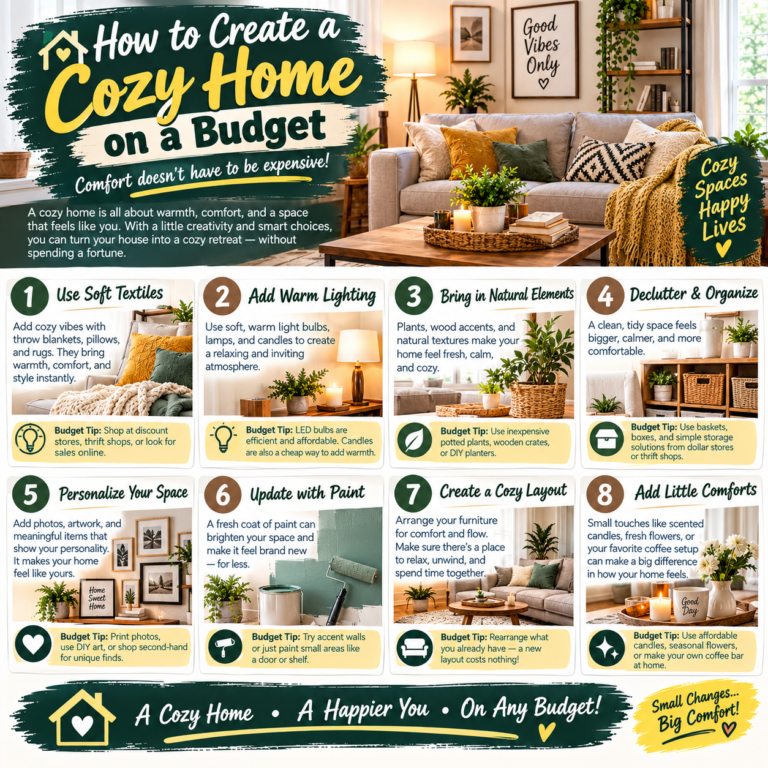 How to Create a Cozy Home on a Budget